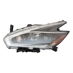 NISSAN(DATSUN) MURANO HEAD LAMP ASSEMBLY LEFT (Driver Side) (HALOGEN)(W/BLK BEZEL)**CAPA** OEM#260609UE9A 2018 PL#NI2502260C
