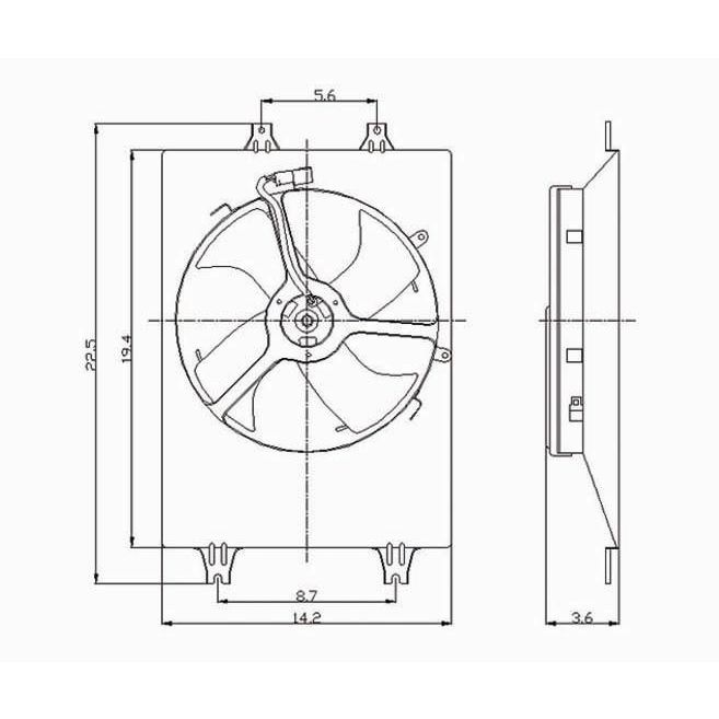HONDA PILOT A/C FAN ASSEMBLY OEM#38615RDJA00-PFM 2006-2008 PL#AC3113106