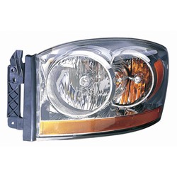 DODGE TRUCKS & VANS DODGE/PU (R2500/3500)(R1500 Mega Cab ) HEAD LAMP ASSY LEFT (Driver Side) (W/O BLACK BEZEL)**CAPA** OEM#55077795AD 2006 PL#CH2518114C