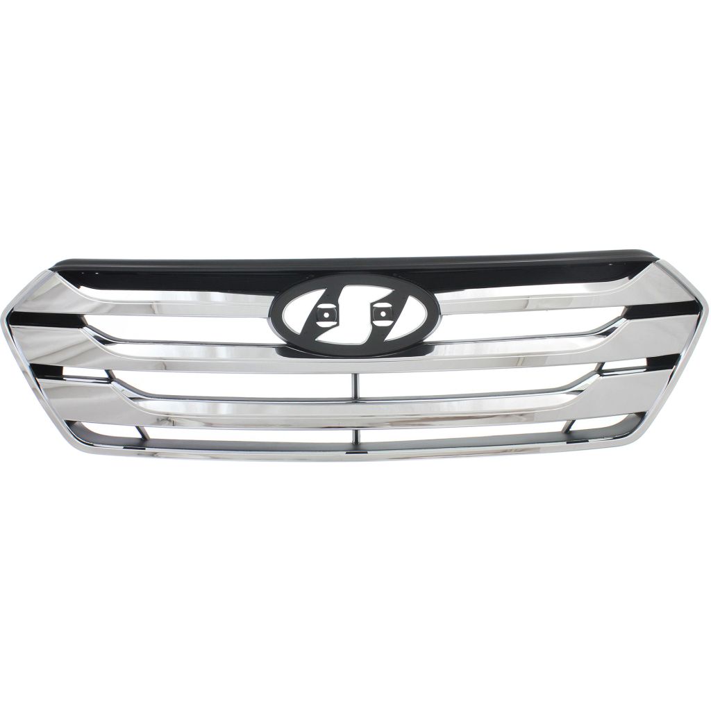 HYUNDAI SANTA FE SPORT (2.0/2.4L) GRILLE ASSEMBLY CHR/BLK & WCHR MLDGS OEM#863502W010 2013-2016 PL#HY1200163