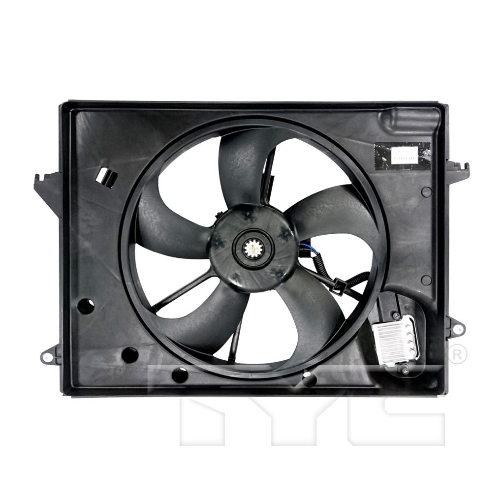 HYUNDAI SONATA RADIATOR & A/C FAN ASSEMBLY (2.4L)(SINGLE FAN) OEM#25380C2000 2015-2017 PL#HY3115151