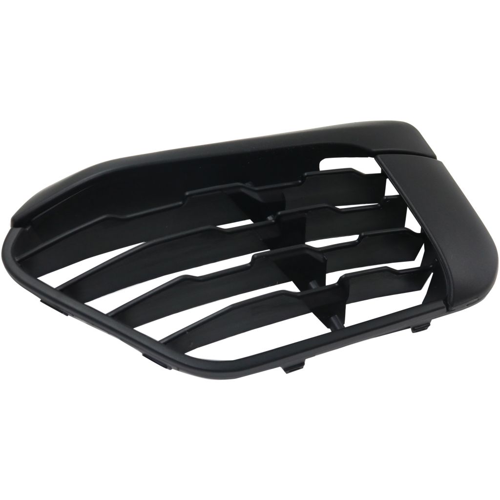 BMW BMW X1 FRONT BUMPER GRILLE LEFT (Driver Side) MAT-BLACK (WO/SENSOR)(BASE) OEM#51117453981 2016-2019 PL#BM1038203