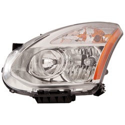 NISSAN(DATSUN) ROGUE HEAD LAMP ASSEMBLY LEFT (Driver Side) (HALOGEN)(WO/INNER RING)**CAPA** OEM#26060JM70A 2009-2010 PL#NI2502204C