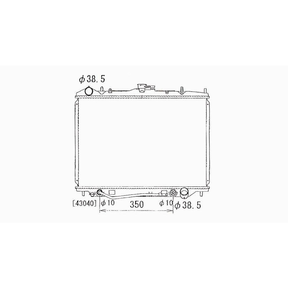 HONDA PASSPORT RADIATOR 3.2/V6 A/T (From 10/98) OEM#8973547660 1999-2002 PL#IZ3010106