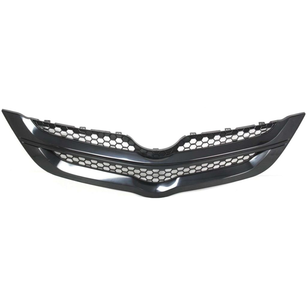 TOYOTA YARIS SEDAN GRILLE UPPER BLACK OEM#5311152460C0 2007-2008 PL#TO1200294