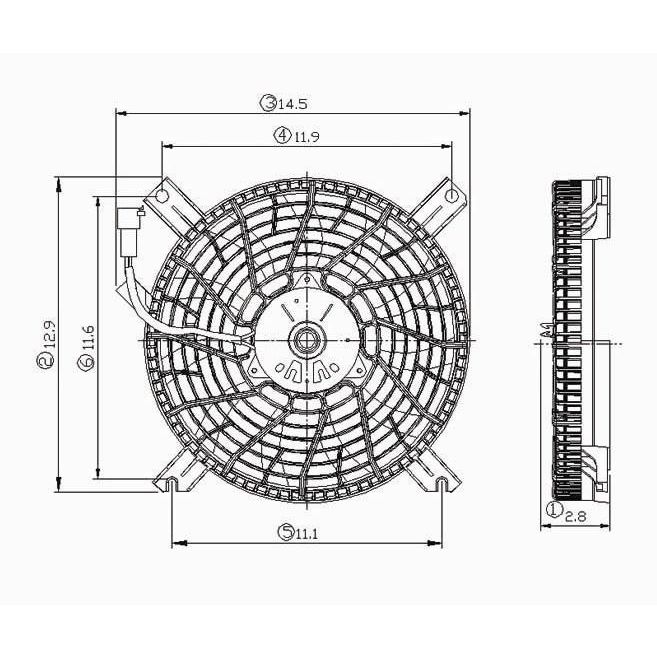 CHEVROLET TRACKER A/C FAN ASSY OEM#91177005 2002-2004 PL#GM3113117