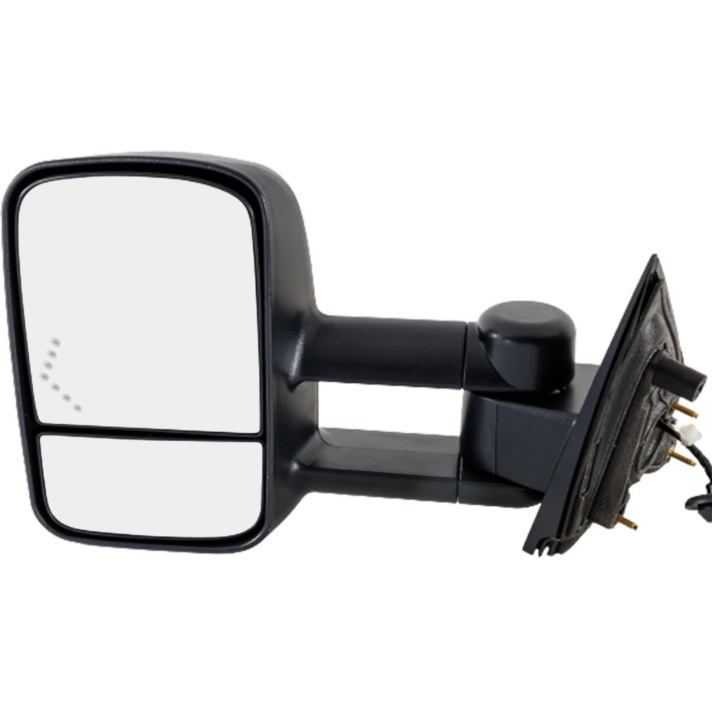 GM TRUCKS & VANS SIERRA/PU 2500/3500 (GMC) DOOR MIRROR LEFT (Driver Side) PWR/HTD/M-FOLD (TOW TYPE)(DUAL ARM)(W/SIGNAL IN GLASS)(BLK) OEM#22820397 2015-2019 PL#GM1320458