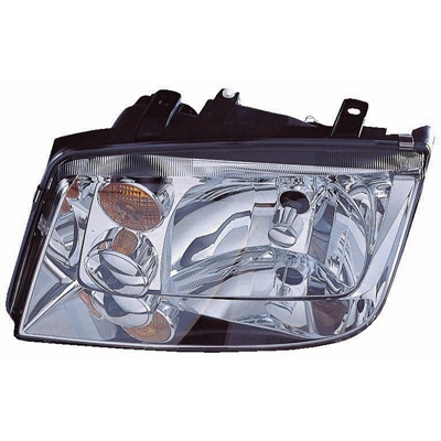 VOLKSWAGEN JETTA (GEN 4) HEAD LAMP UNIT LEFT (Driver Side) (W/O FOG)(CHR BEZEL)(W/AMBER SIGNAL LENS) OEM#1J5941017BJ 2002-2005 PL#VW2502125