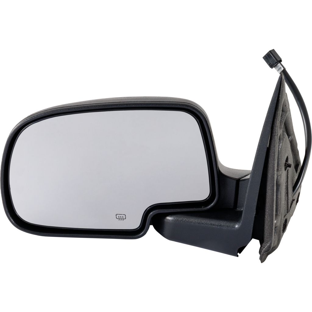 GM TRUCKS & VANS AVALANCHE DOOR MIRROR LEFT (Driver Side) PWR/HTD (W/O LAMP)(TXT-BLACK CVR) OEM#GM1320250 2002 PL#GM1320250