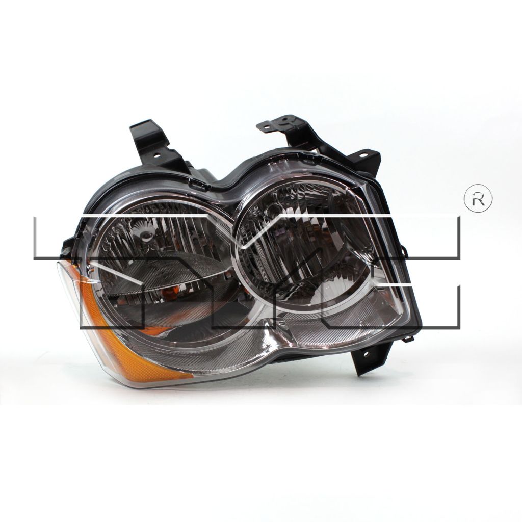 JEEP GRAND CHEROKEE HEAD LAMP ASSEMBLY RIGHT (Passenger Side) (HALOGEN) OEM#55157482AE 2008-2010 PL#CH2519131