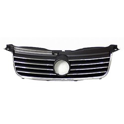 VOLKSWAGEN PASSAT (1PC HEAD/LAMP Design) GRILLE CHR/PTD W/VENT OEM#3B0853651K3FZ 2001-2005 PL#VW1200156