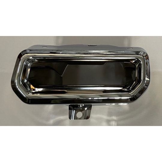 GM TRUCKS & VANS SIERRA/PU 1500 REAR BUMPER EXHAUST OPENING SLEEVE LEFT (Driver Side) (Driver Side) CHROME (DUAL EXHAUST) OEM#86513557 2022-2025 PL#GM1138106