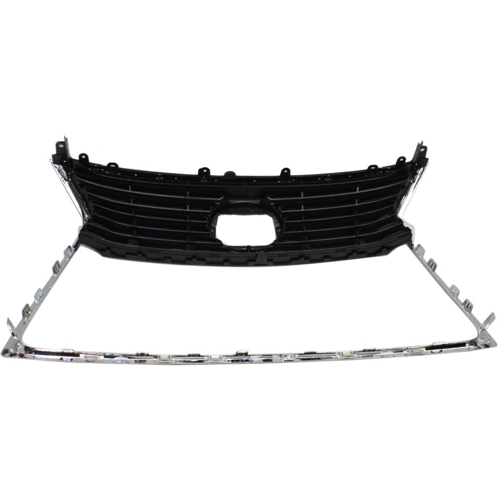 LEXUS LS 600h GRILLE ASSEMBLY CHR/BLK W/CHR MOLDING OEM#5310050501 2013-2016 PL#LX1200149