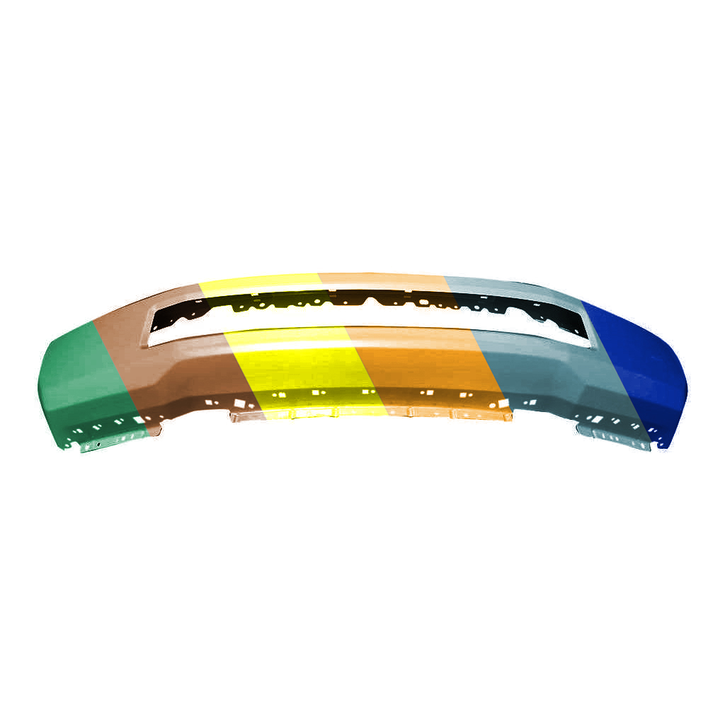 FORD TRUCKS & VANS FORD/PU (F250/350/450) Super Duty FRONT BUMPER GRAY/PTM (WO/FOG)(W/FLARE) OEM#HC3Z17757HPTM 2017-2019 PL#FO1002443