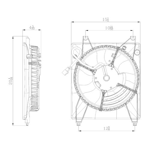 HYUNDAI ENTOURAGE A/C FAN ASSEMBLY (LH) OEM#977304D900 2007-2008 PL#KI3115120