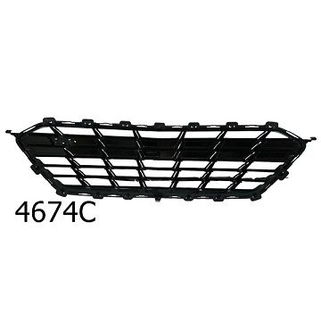 CHEVROLET CRUZE HATCHBACK FRONT BUMPER GRILLE BLACK (W/RS)(LT W/RED LINE) OEM#84145373 2017-2018 PL#GM1036214