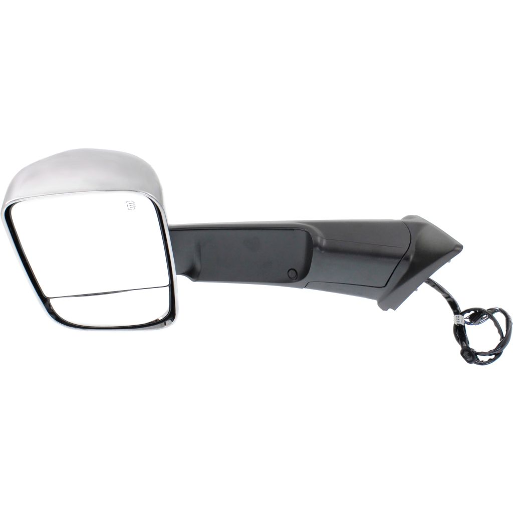 DODGE TRUCKS & VANS DODGE/PU (R2500/3500) DOOR MIRROR LEFT (Driver Side) PWR/HTD/SIGNAL/PUDDLE/MEMORY/PWR-FOLD(CHROME)(TOW TYPE) OEM#68416903AC 2015-2018 PL#CH1320398