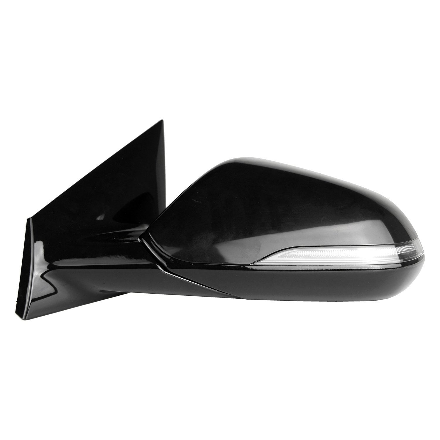 HYUNDAI SONATA DOOR MIRROR LEFT (Driver Side) PWR/HTD/SIGNAL (W/BSD)(WO/MEMORY)(GLOSS BLK)(MAN-FOLD) OEM#87610C2560 2018-2019 PL#HY1320239