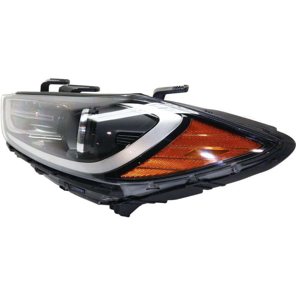 HYUNDAI ELANTRA SEDAN HEAD LAMP ASSEMBLY LEFT (Driver Side) (HALGEN)(W/LED DRL IN BMP)(USA)(EXC SPORT MDL) OEM#92101F3010 2017-2018 PL#HY2502210