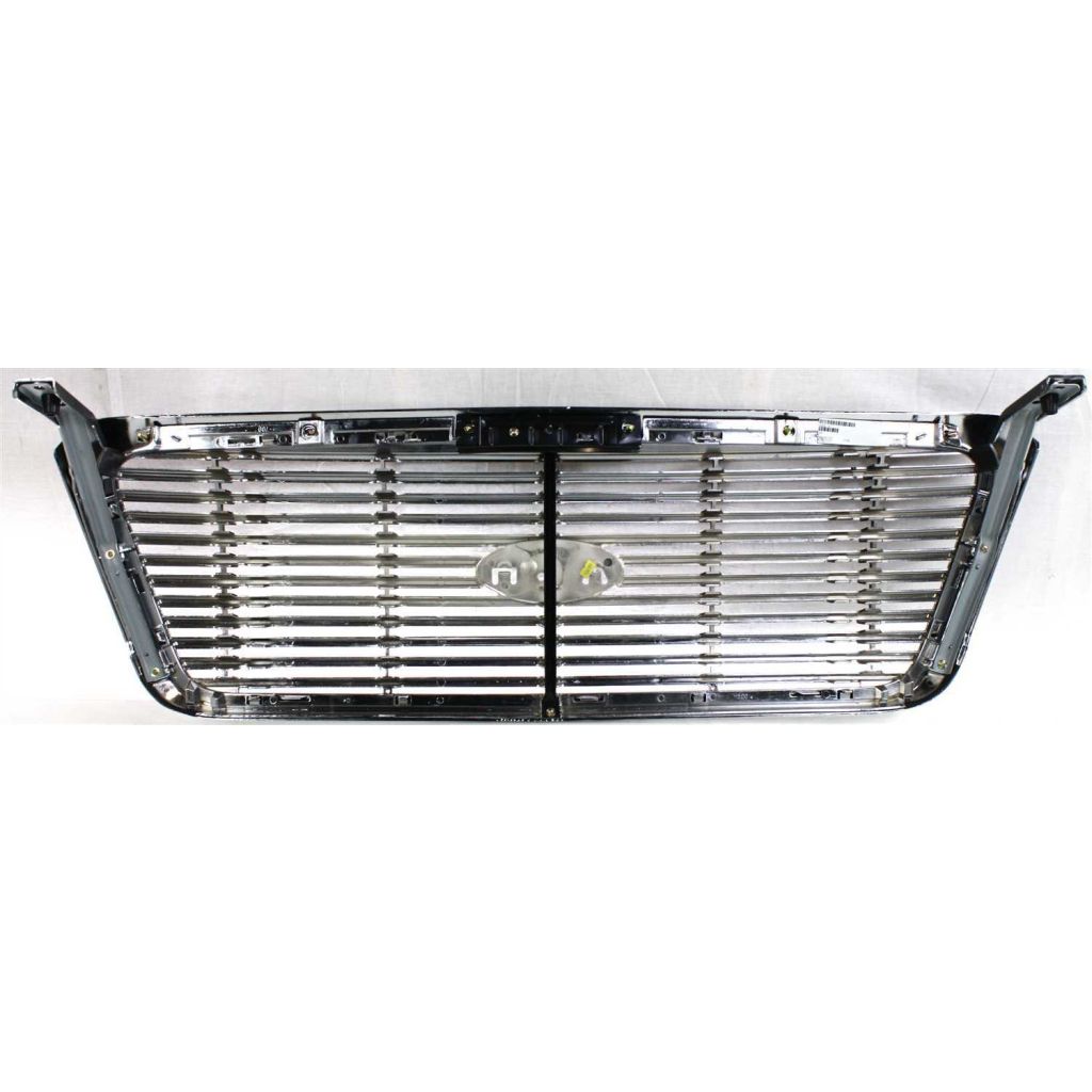 FORD TRUCKS & VANS FORD/PU (F150 EXC HERITAGE) GRILLE CHROME FRAME/ CHROME (12 LINE)(Lariat) OEM#7L3Z8200BA 2007-2008 PL#FO1200502