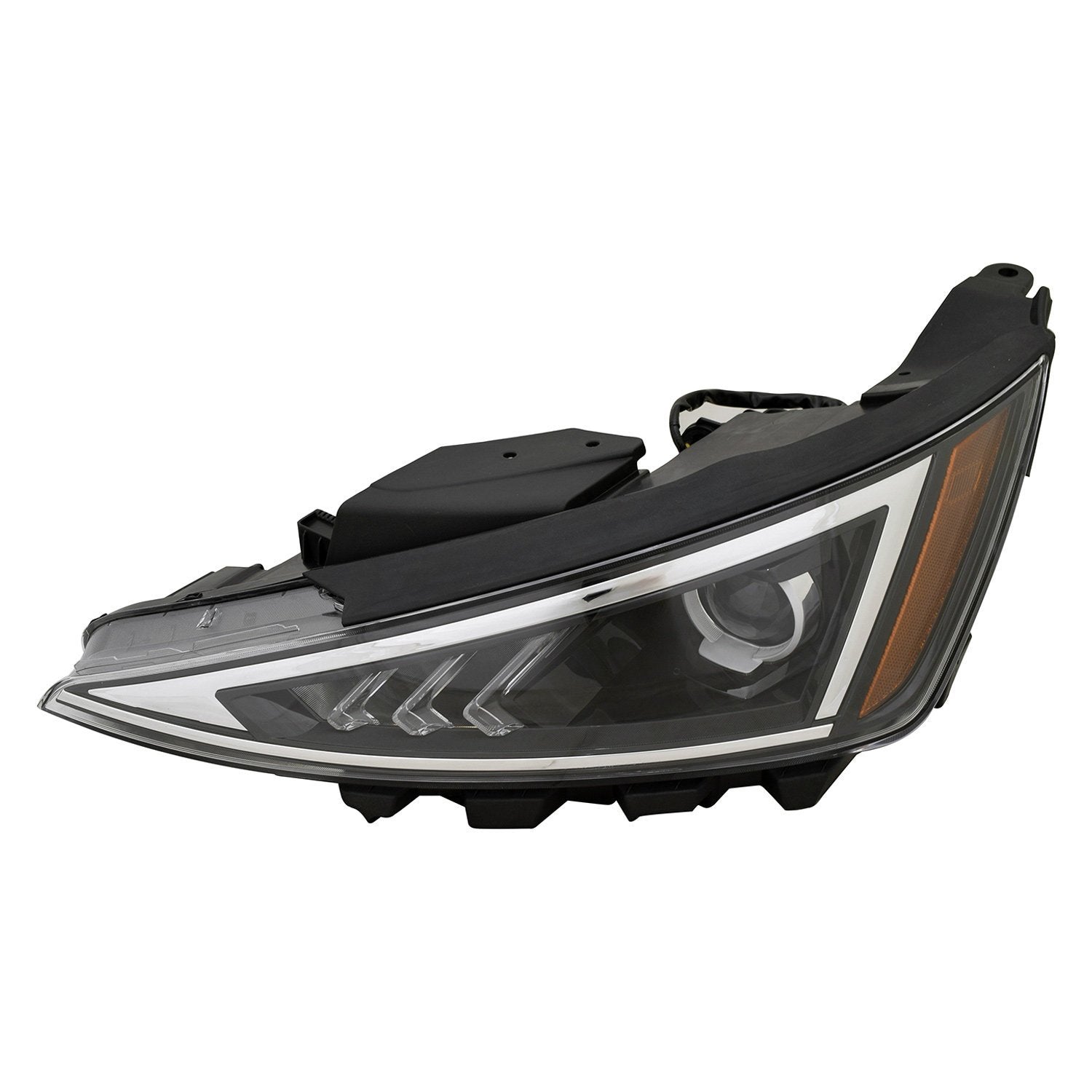 HYUNDAI ELANTRA SEDAN HEAD LAMP ASSY LEFT (Driver Side) (HALOGEN)(WO/LED DRL)(KOREA) OEM#92101F2540 2019-2020 PL#HY2502239
