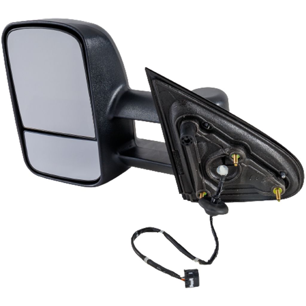GM TRUCKS & VANS SILVERADO/PU 2500/3500 (CHEVY) DOOR MIRROR LEFT (Driver Side) PWR/HTD/M-FOLD (TOW TYPE)(DUAL ARM)(NO SIGNAL IN GLASS)(BLK) OEM#22820397-PFM 2015 PL#GM1320485