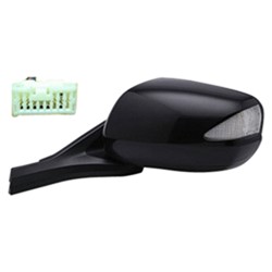 HONDA INSIGHT DOOR MIRROR LEFT (Driver Side) PWR HTD (W/SIGNAL)(EX) OEM#76250TM8A12ZD 2010-2014 PL#HO1320252