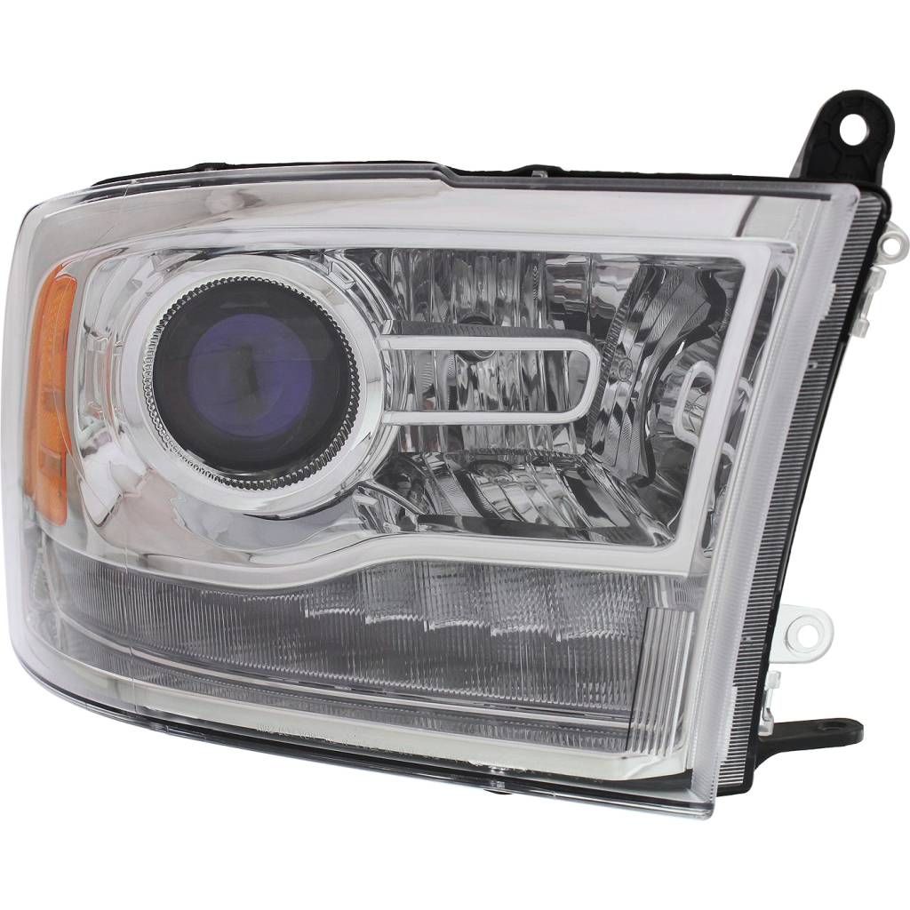 DODGE TRUCKS & VANS DODGE/PU (R2500/3500) HEAD LAMP RIGHT (Passenger Side) (W/PROJECTOR)(CHROME BEZEL) OEM#68093216AD 2013-2015 PL#CH2503244