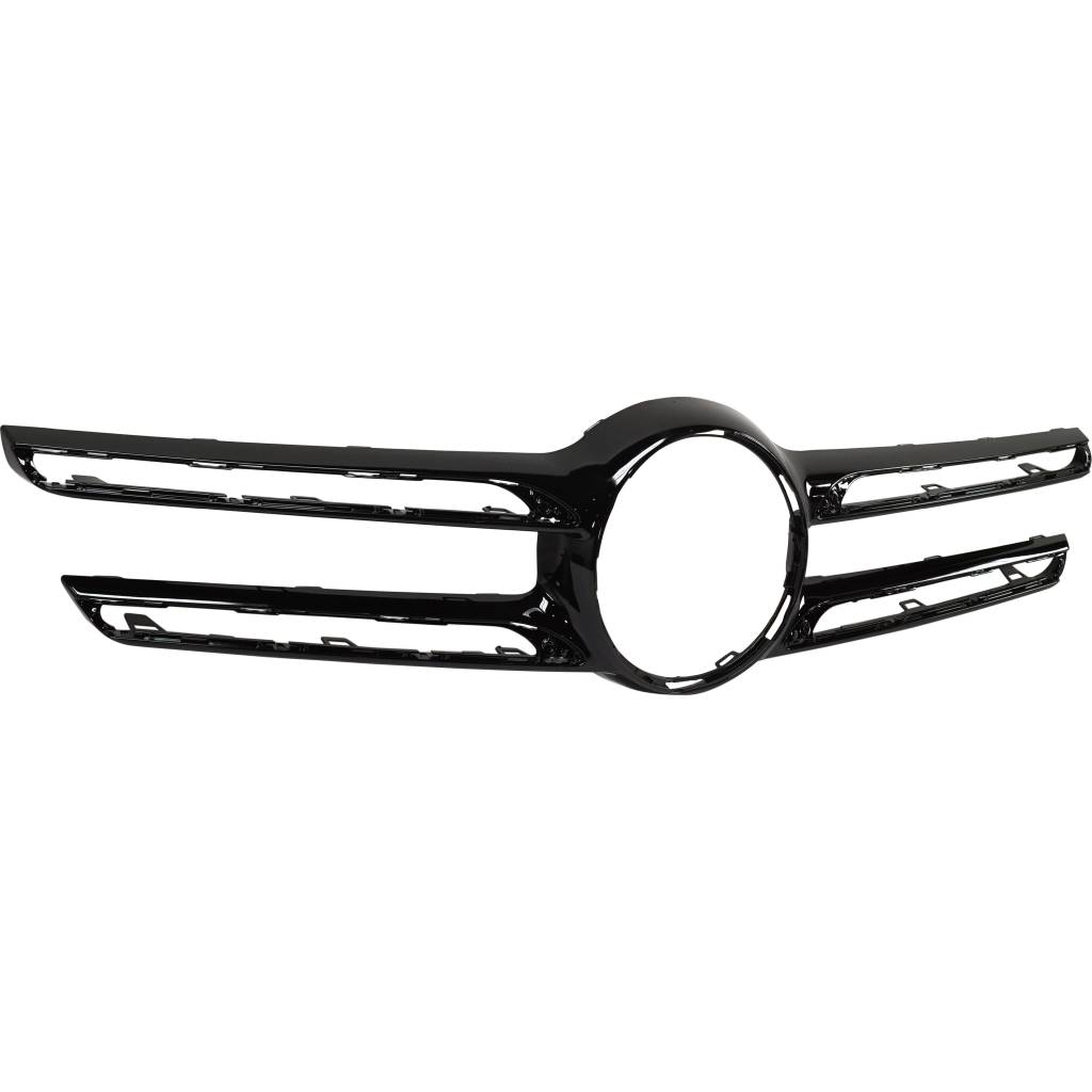 MERCEDES-BENZ GLE-CLASS SUV (166) GRILLE MOLDING CENTER BLACK (WO/CAMERA)(W/NIGHT PKG)(EXC GLE63) OEM#16688803239040 2016-2019 PL#MB1210129