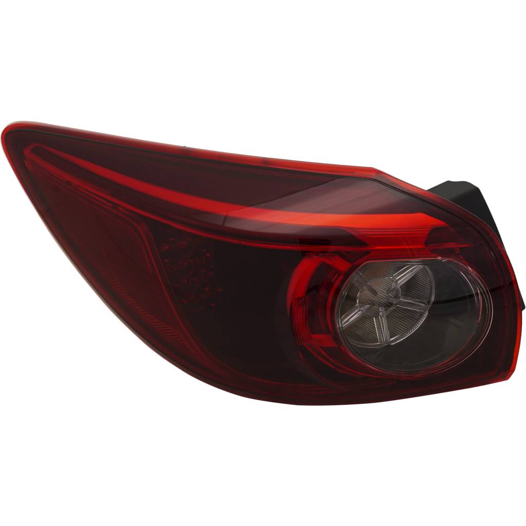 MAZDA MAZDA3 TAIL LAMP ASSY LEFT (Driver Side) (HB)(LED)(SMOKE)(OUTER)**CAPA** OEM#BHP251160C 2014-2018 PL#MA2804116C
