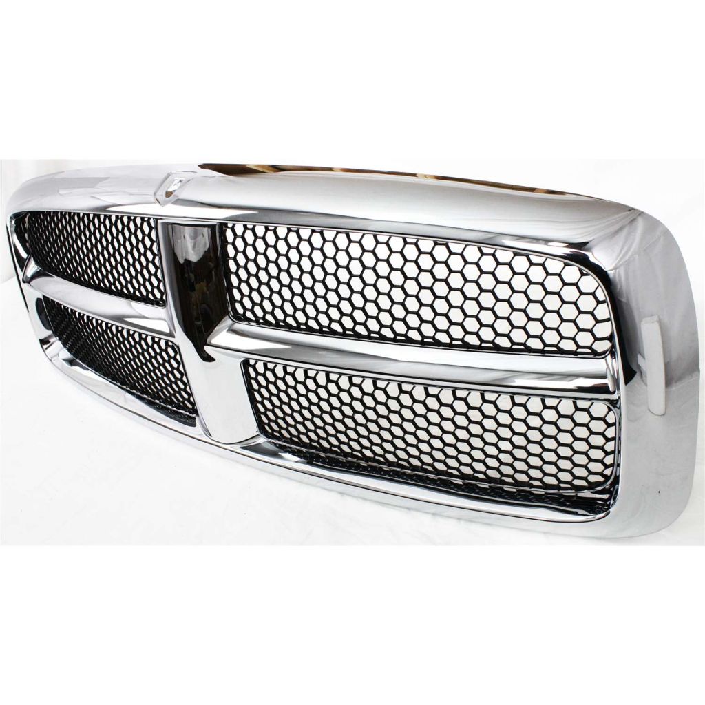 DODGE TRUCKS & VANS DODGE/PU ( R1500)(EXC Mega Cab ) GRILLE ASSY(CHROME FRAME/PTD INNER)(HONEY COMB) OEM#55077185AG-PFM 2002-2005 PL#CH1200268