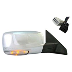 DODGE TRUCKS & VANS DODGE/PU (R1500) DOOR MIRROR RIGHT (Passenger Side) PWR/HTD/SIGNAL/PUDDLE/MEMORY (SINGLE GLASS)(CHR) OEM#55079042AD (P) 2009-2012 PL#CH1321292
