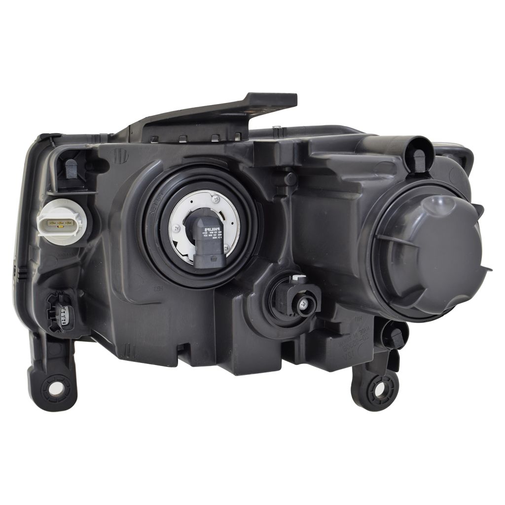 JEEPVEHICLE GRAND CHEROKEE / GRAND CHEROKEE WK HEAD LAMP ASSY RIGHT (Passenger Side) (HALOGEN)(BLACK)(EXC 75th ED) OEM#68236108AE 2014-2016 PL#CH2503308