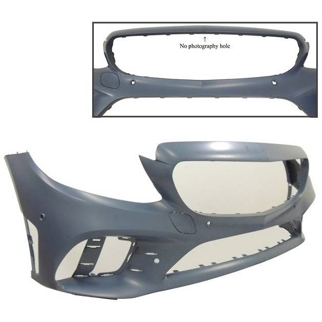 MERCEDES-BENZ C-CLASS COUPE FRONT BUMPER COVER PRIMED (C43)(W/ACTIVE PK ASSIST)(WO/SURROUND VIEW) **CAPA** OEM#20588025089999 2019-2023 PL#MB1000577C
