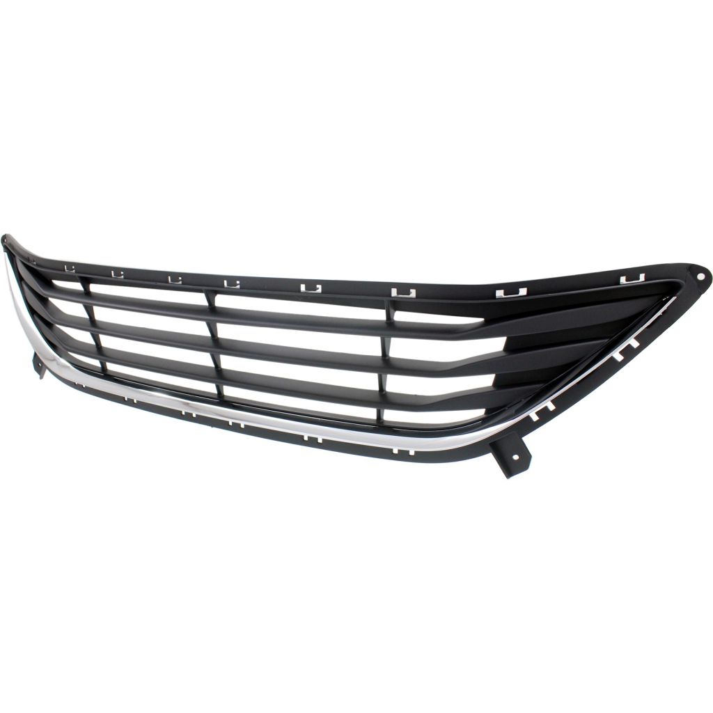 HYUNDAI ELANTRA SEDAN FRONT BUMPER GRILLE BLACK W/LWR OUTER CHROME MOLDING (GLS) OEM#865603Y000 2011-2013 PL#HY1036115