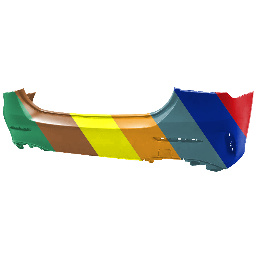 MERCEDES-BENZ A-CLASS SEDAN (177) REAR BUMPER COVER PRIMED (WO/ACTIVE PARK ASSIST)(A35 W/AMG AERODYNAMICS) OEM#17788010049999 2020-2021 PL#MB1100444