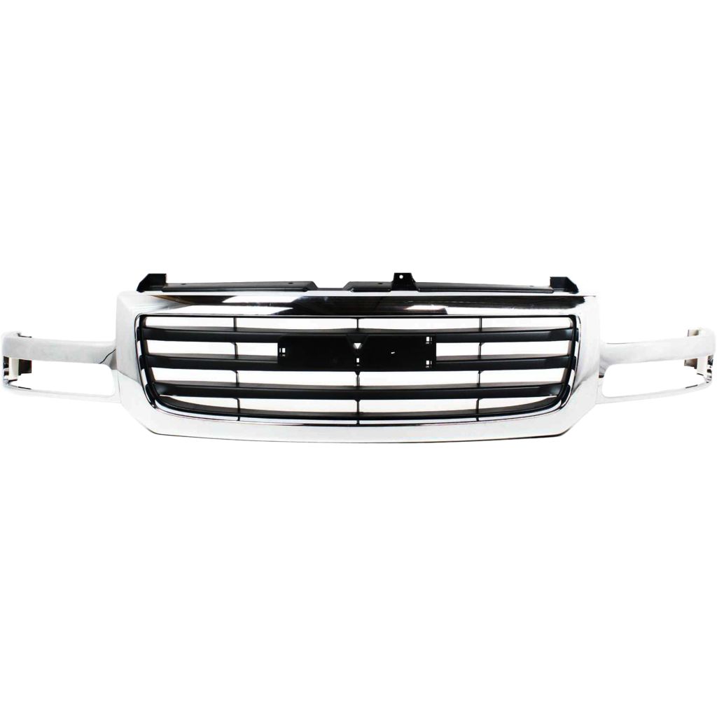 GM TRUCKS & VANS SIERRA/PU (GMC) (07 OLD STYLE) GRILLE CHR/BLK (1500/2500) (EXC C3 & Denali) OEM#19130791 2003-2007 PL#GM1200475