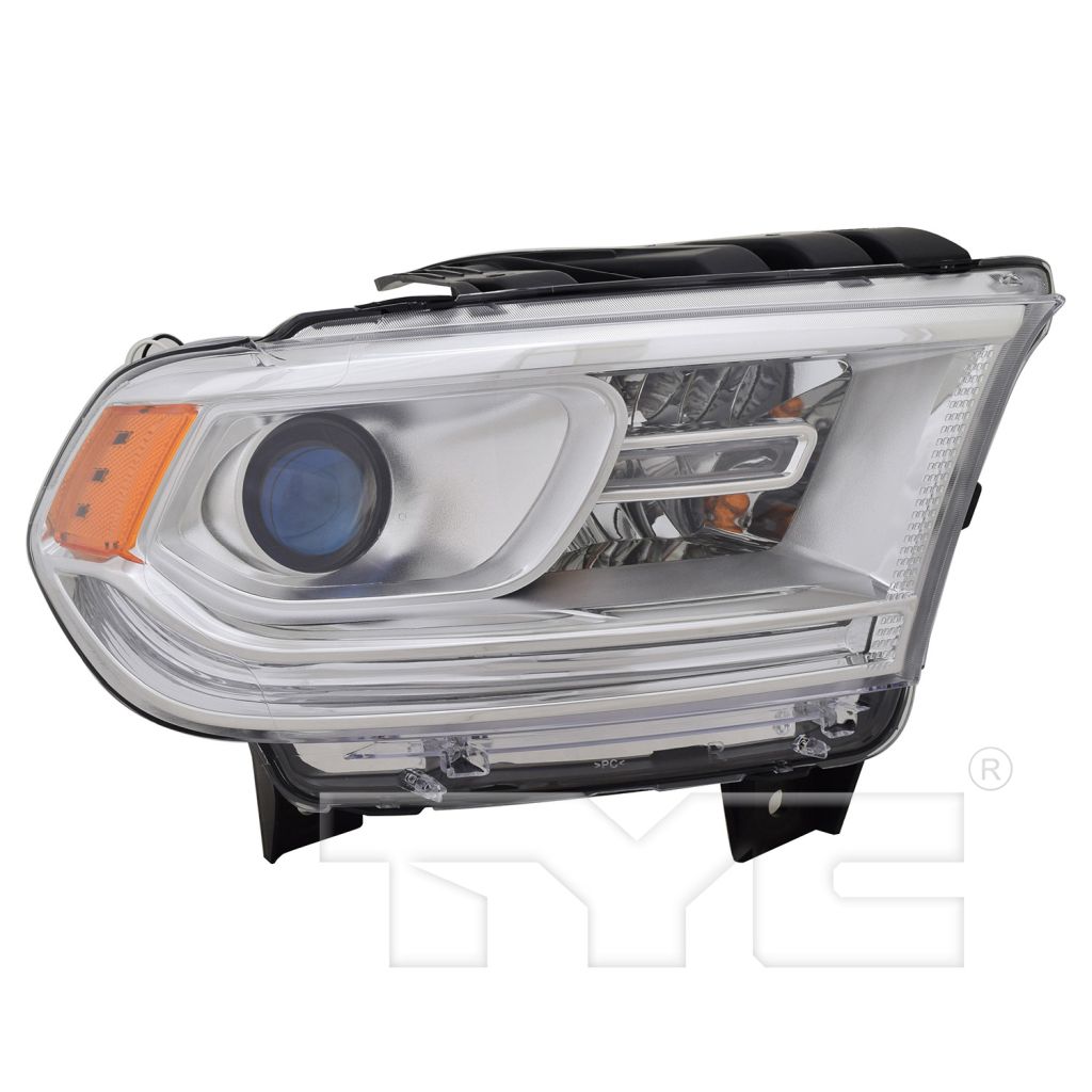 DODGE TRUCKS & VANS DURANGO HEAD LAMP ASSEMBLY RIGHT (Passenger Side) (HALOGEN)(WO/LED DRL)(CHR BEZEL)**CAPA** OEM#68188730AF 2014-2015 PL#CH2503256C