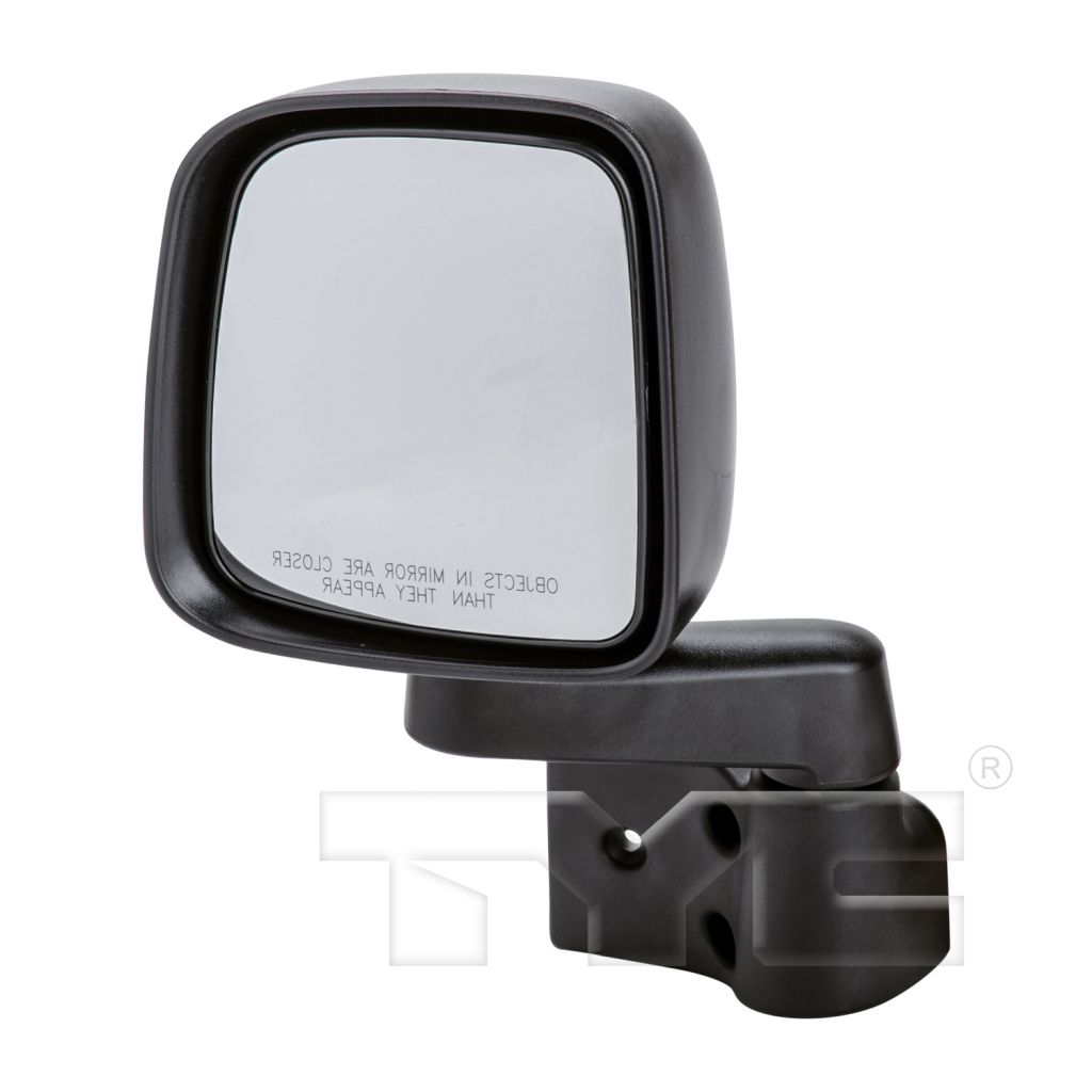 JEEPVEHICLE WRANGLER DOOR MIRROR LEFT (Driver Side) MANUAL (BLACK)(FULL DOOR TYPE) OEM#55395061AD 2003-2006 PL#CH1320259