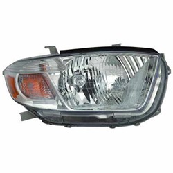 TOYOTA HIGHLANDER HEAD LAMP ASSEMBLY RIGHT (Passenger Side) ( USA)( EXC SPORT MDL) OEM#811100E090 2010 PL#TO2503201