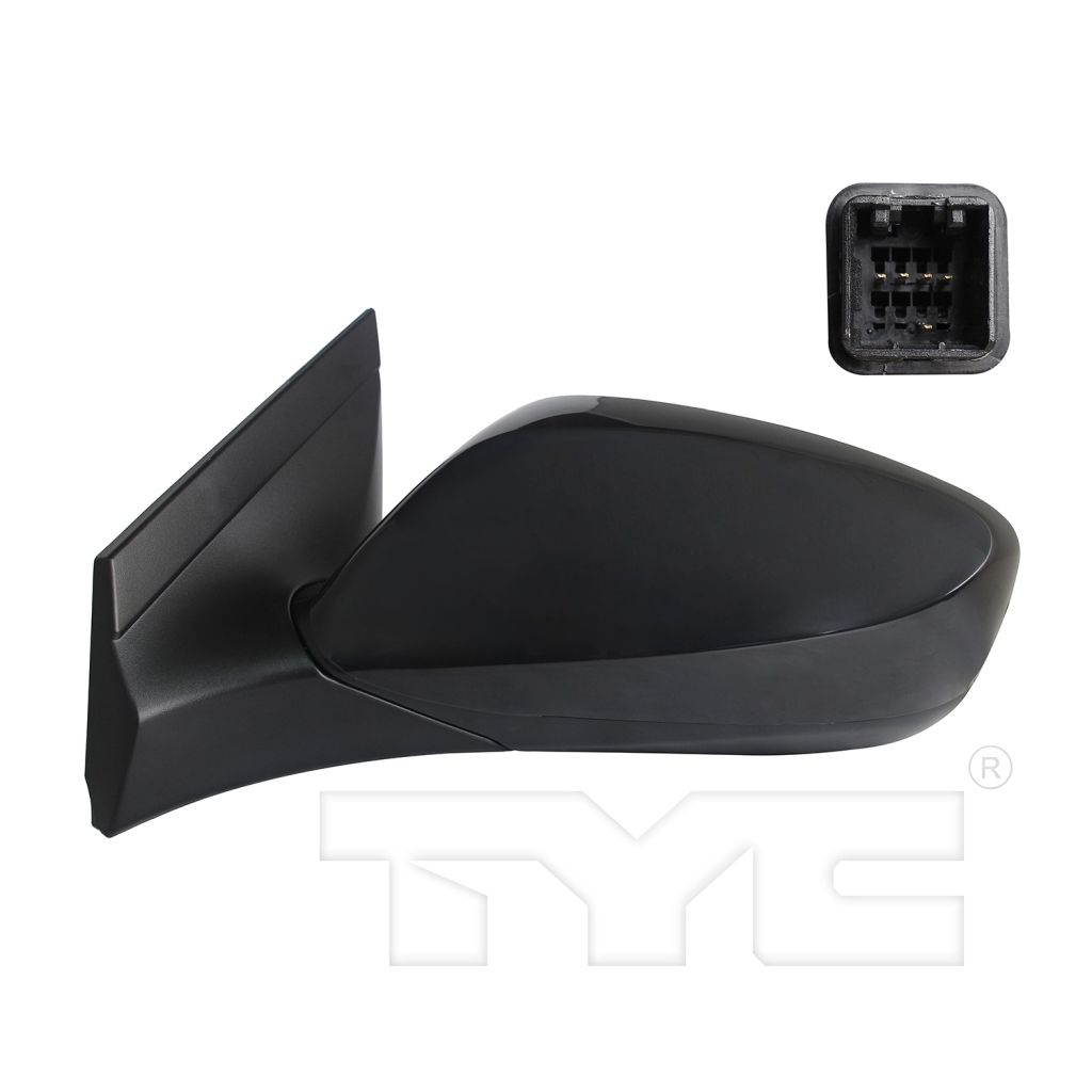 HYUNDAI ACCENT SEDAN DOOR MIRROR LEFT (Driver Side) POWER/ NOT HEATED (WO/SIGNAL)(PTD CVR)(WO/BLIND SPOT MIRROR) OEM#876101R210 2012-2017 PL#HY1320180