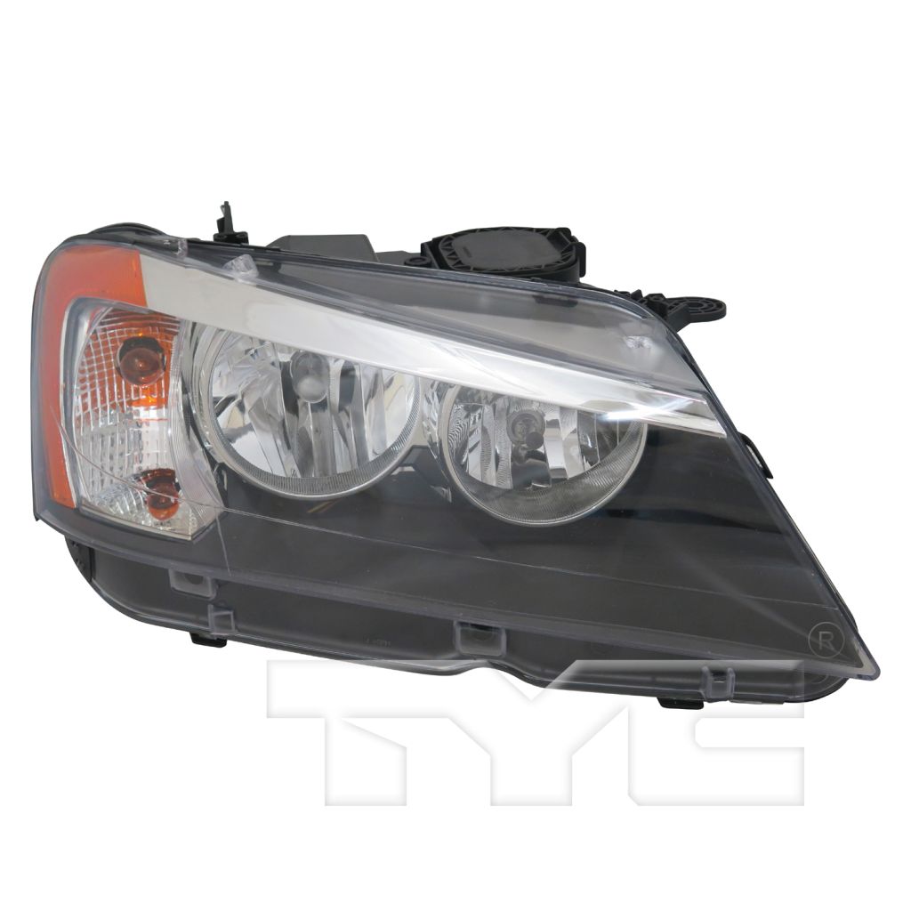 BMW BMW X3 HEAD LAMP ASSEMBLY RIGHT (Passenger Side) (HALOGEN)**CAPA** OEM#63117222026 2011-2014 PL#BM2503170C