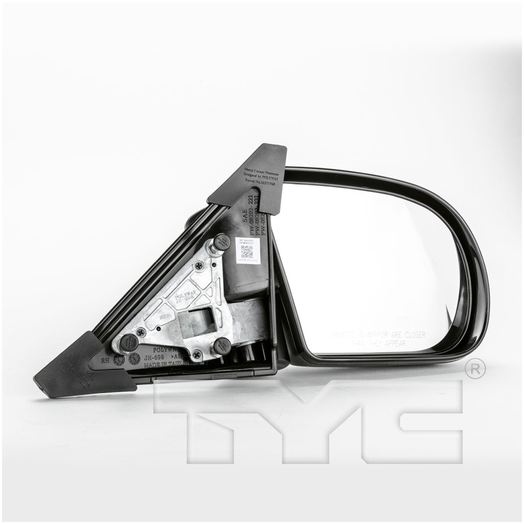 GM TRUCKS & VANS JIMMY (MID SIZE) (GMC) DOOR MIRROR RIGHT (Passenger Side) MANUAL FOLDAWAY OEM#15172864 1999-2001 PL#GM1321188