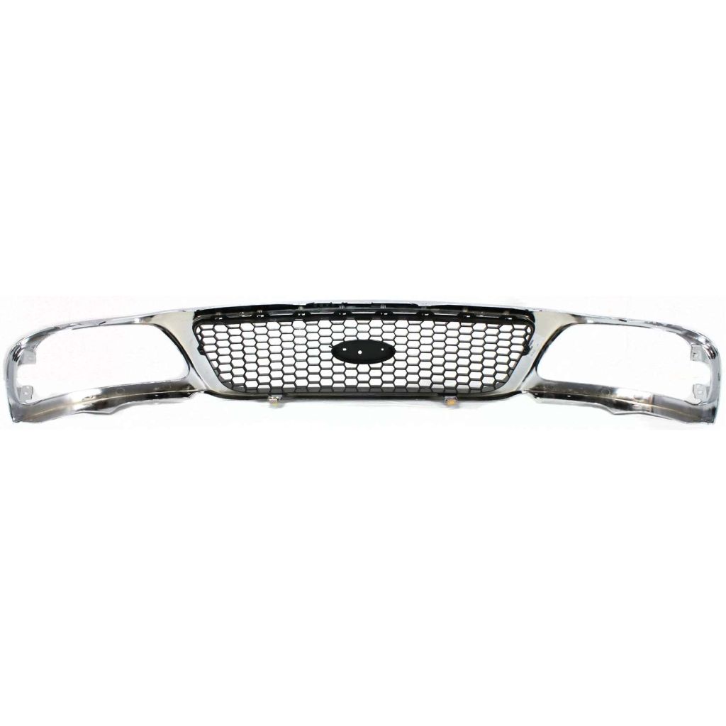 FORD TRUCKS & VANS FORD/PU (NEW)(F150/F250)LD GRILLE CHROME Frame & PTD Inner (Honeycomb) OEM#3L3Z8200BB 1999-2003 PL#FO1200404