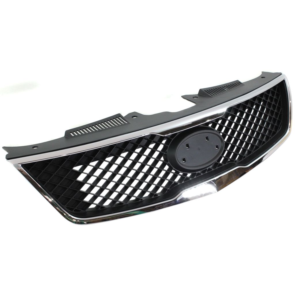 KIA FORTE SEDAN GRILLE ASSEMBLY BLACK (W/CHR MLDG) OEM#863501M010 2010 PL#KI1200139
