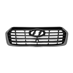 HYUNDAI SANTA FE /SANTA FE XL (3.3L) GRILLE GRAY W/SATIN-CHROME MLDG (W/CAMERA) **CAPA** OEM#86350B8BB0 2017-2019 PL#HY1200205C