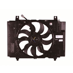 NISSAN(DATSUN) CUBE RADIATOR & A/C FAN ASSEMBLY (SINGLE FAN)( AT)(MT W/AC)(TO 11-09) OEM#214811FC0A 2009-2010 PL#NI3115141