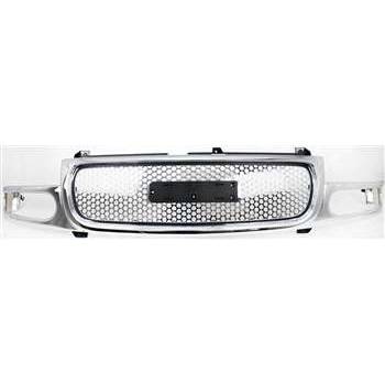 GM TRUCKS & VANS YUKON DENALI/YUKON XL DENALI (GMC) GRILLE ASSEMBLY CHROME OEM#19130789 2001-2006 PL#GM1200510