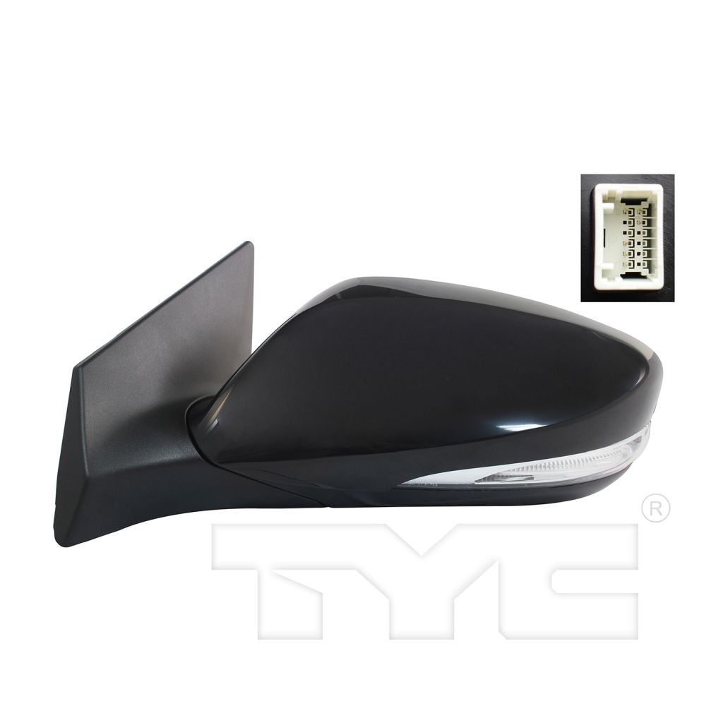 HYUNDAI ELANTRA COUPE DOOR MIRROR LEFT (Driver Side) POWER/HEATED (W/ SIGNAL) OEM#876103X150 2013 PL#HY1320178