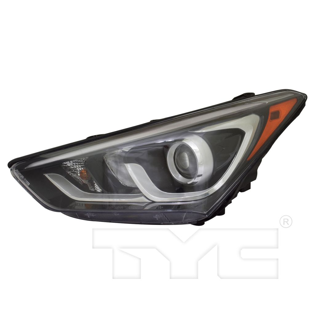 HYUNDAI SANTA FE SPORT (2.0/2.4L) HEAD LAMP ASSEMBLY LEFT (Driver Side) (HALOGEN)(PROJECTOR)(W/LED ACCENT)**CAPA** OEM#921014Z500 2017-2018 PL#HY2502205C